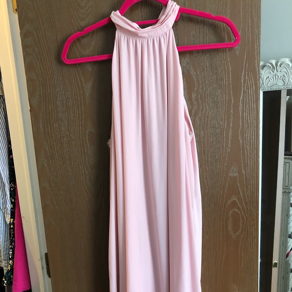 Pink chiffon dress